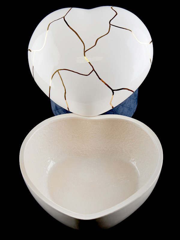 "Lieve hart" "Kintsugi" (Gemaakt van zuivere gouden legering) - Afbeelding 3